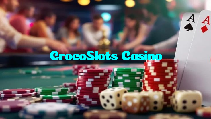 CrocoSlots Casino casino presented on mobile device in Pakistan with slots and live games